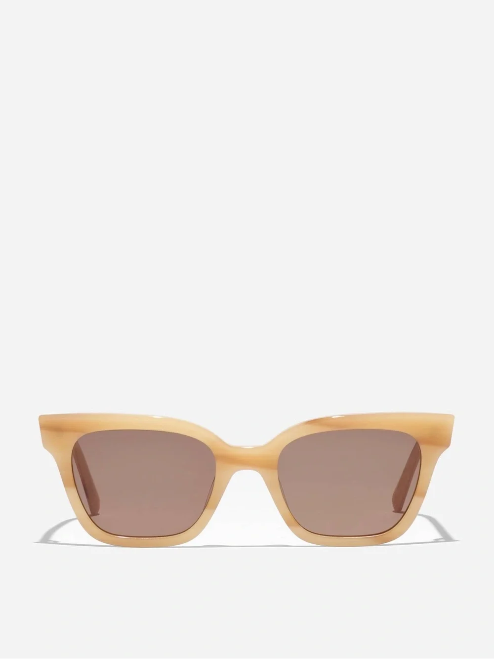 Madewell Pierport Sunglasses in Whiskey Tort with Brown Lenses cat eye shape
